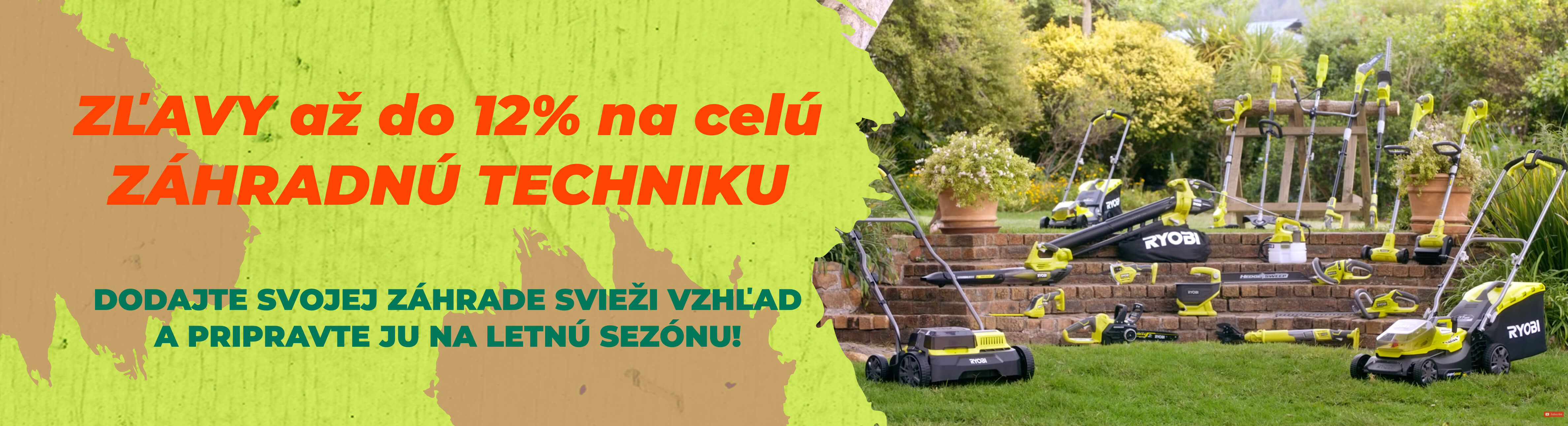 Zlava zahradna technika